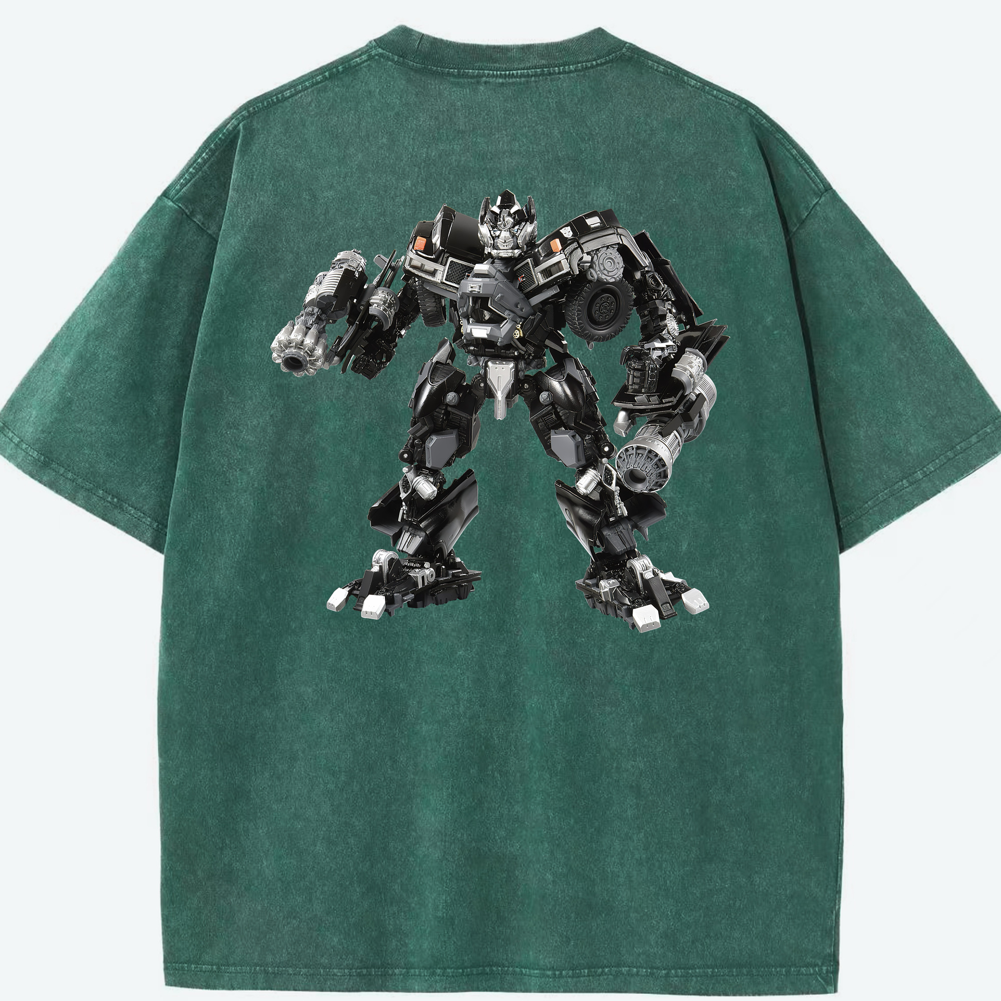 （画像用） Transformers トランスフォーマー 綿100% ヴィンテージ風 半袖Tシャツ（背面プリント）